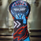 Golf driver headcover featuring a Top Gun Maverick design with a pilot helmet, goggles, and bold graphics in blue, red, and black.