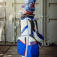 Top Gun Goose hybrid golf headcover on a golf bag with American flag design, featuring blue, white, and red colors.