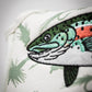 Trout mallet putter cover featuring realistic trout design and vibrant colors, perfect for golf enthusiasts.