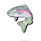 Trout ball marker featuring a colorful trout design, ideal for improving your golf game.