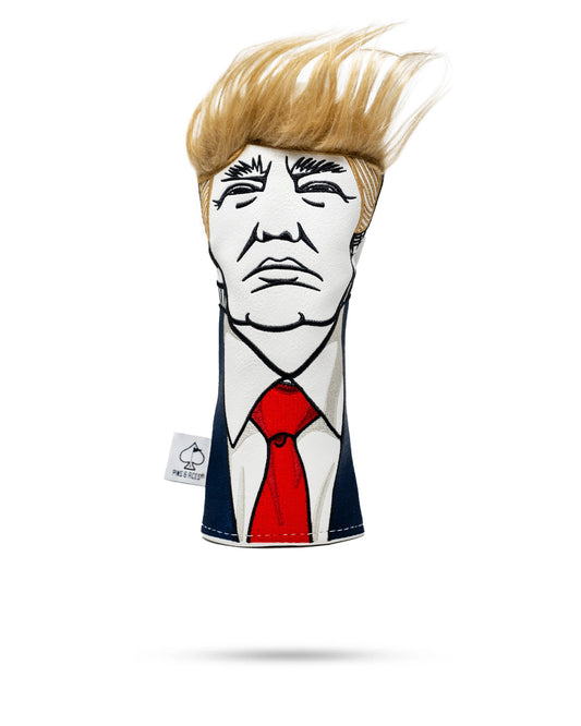 "Trump Hybrid Cover featuring a bold design with a prominent image of Donald Trump."