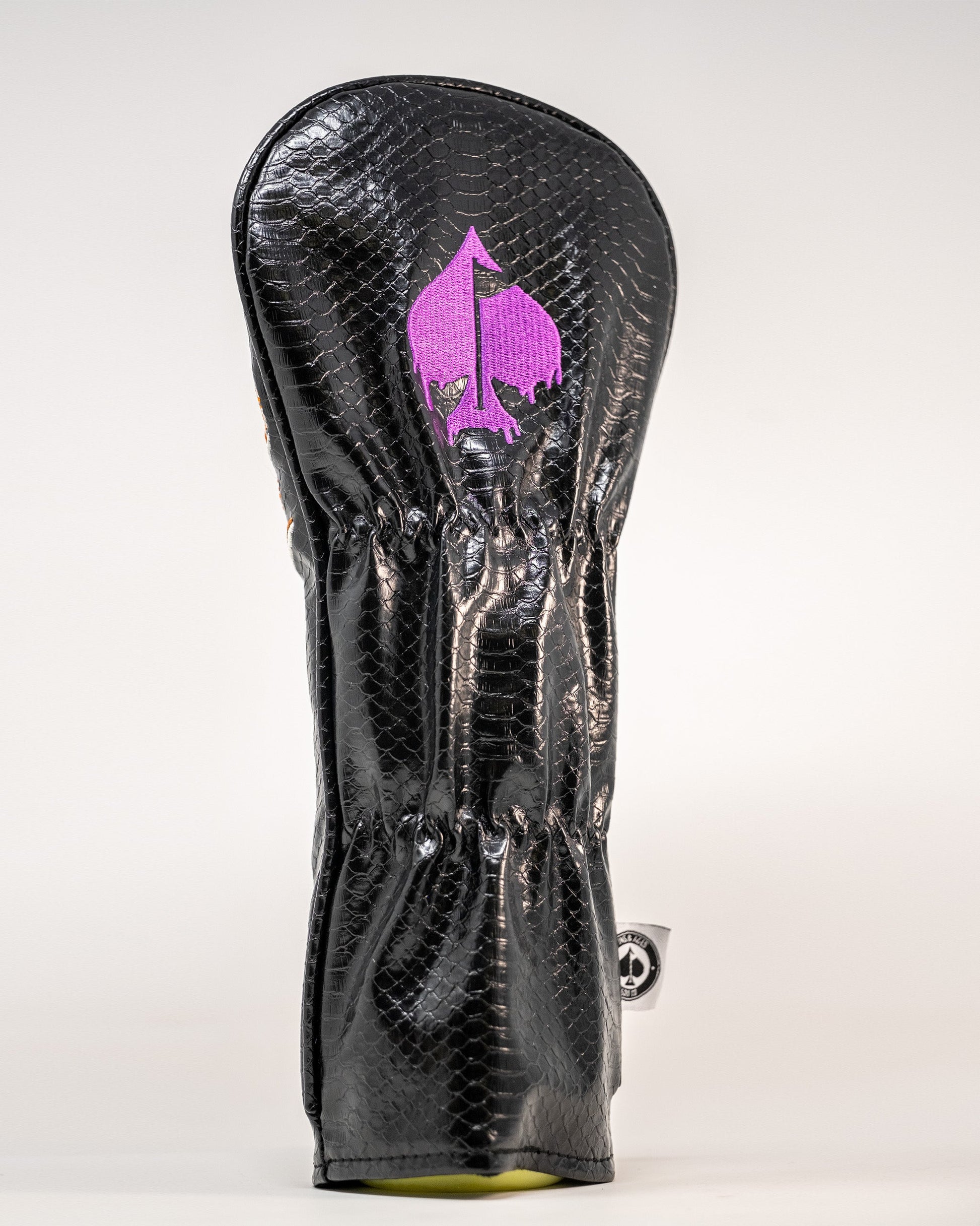 Venom Fairway Cover featuring a sleek black design with venomous green detailing and logo, perfect for golf club protection.