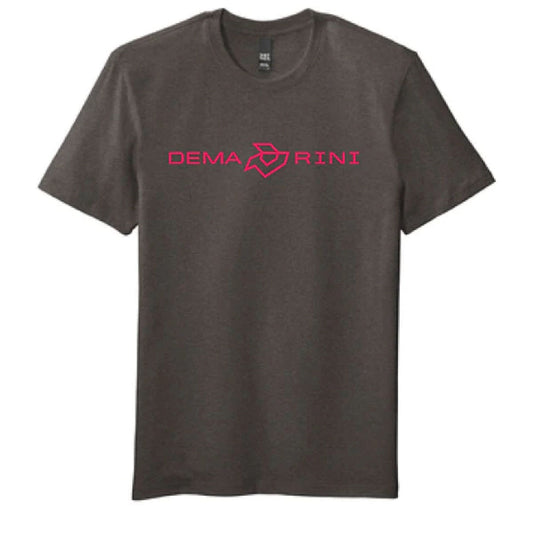 DEMARINI SILVER FLEX T SHIRT WORMARK - CHARCOAL-HOT PINK