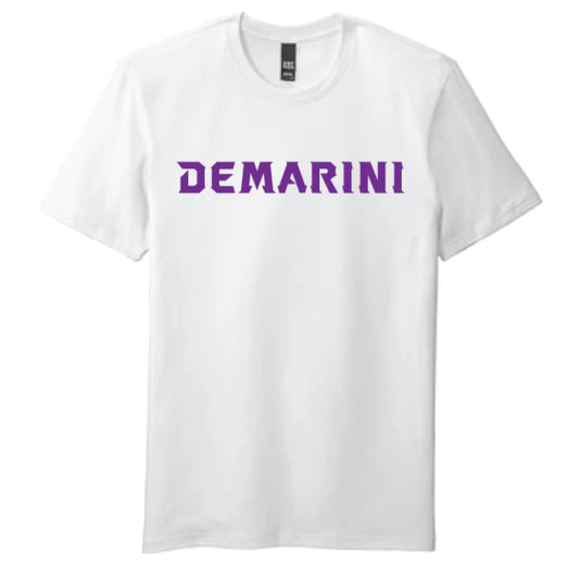 DEMARINI SUNDAY SWAGGER FLEX T SHIRT WHITE-PURPLE