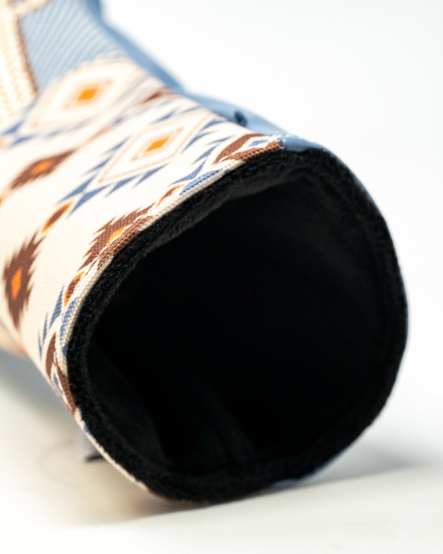 Western aesthetic driver cover with intricate stitching and a rustic design, featuring cowhide patterns and a leather-like finish.