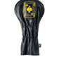 Black and gold King of Spades driver cover with intricate design and plush texture.