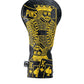 Black and gold king of spades driver cover with a sleek design and luxurious finish.