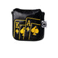 Black and gold Ace of Spades mallet putter cover, featuring a sleek design with the Ace of Spades symbol prominently displayed.