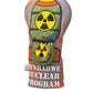 "Zynbabwe Nuclear Program Driver Cover featuring a sleek design with a nuclear symbol and bold text."