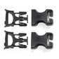 ORTLIEB Repair buckle stealth male/female 25mm 2pcs
