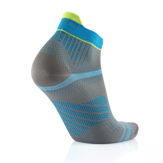 SIDAS Run Feel Running Socks - Grey & Turquoise