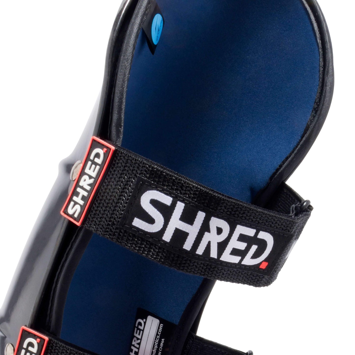 SHIN GUARDS NAVY GREY/RUST - L