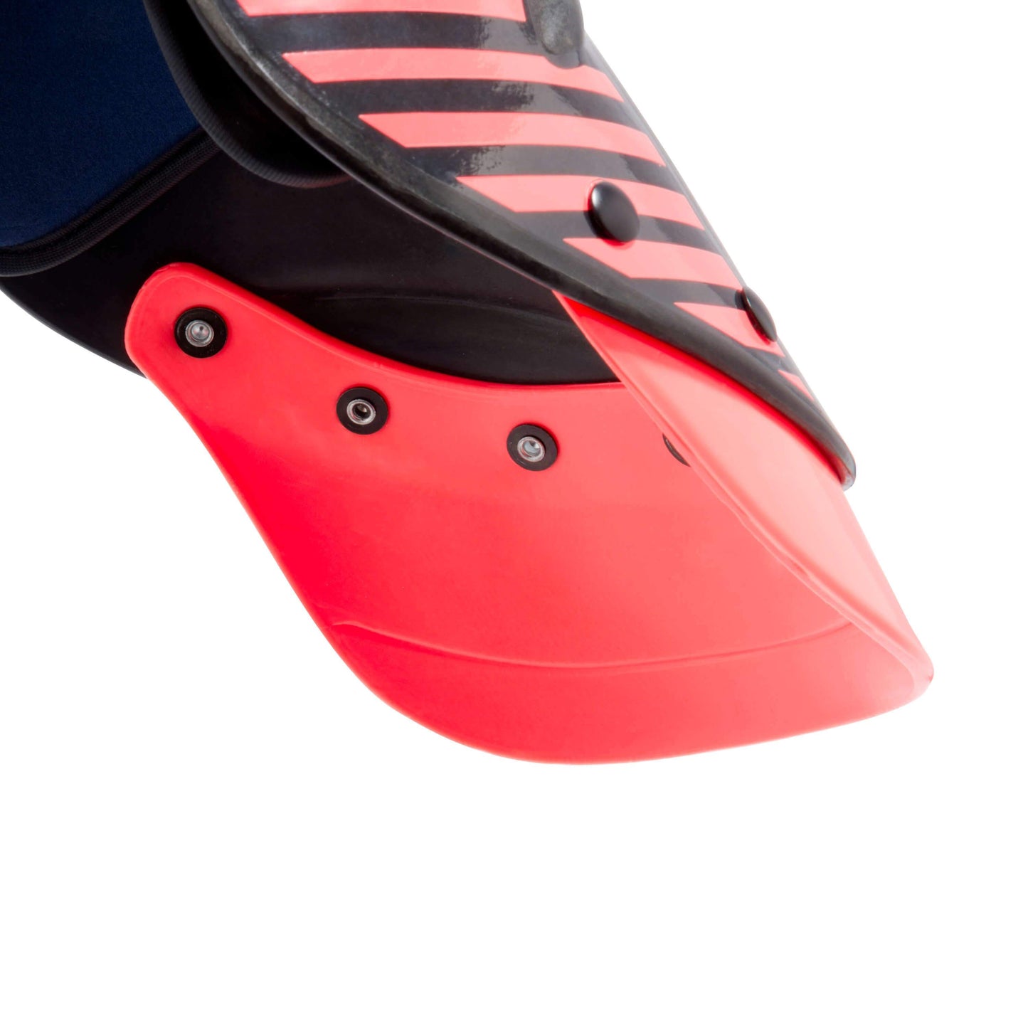 SHIN GUARDS NAVY GREY/RUST - L