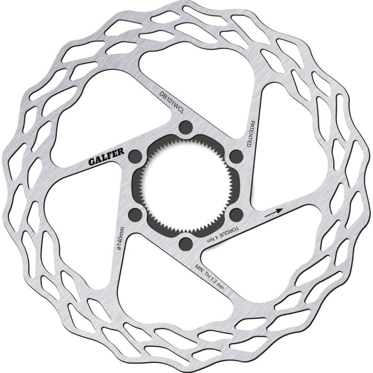 GALFER  SILVER 140mm  