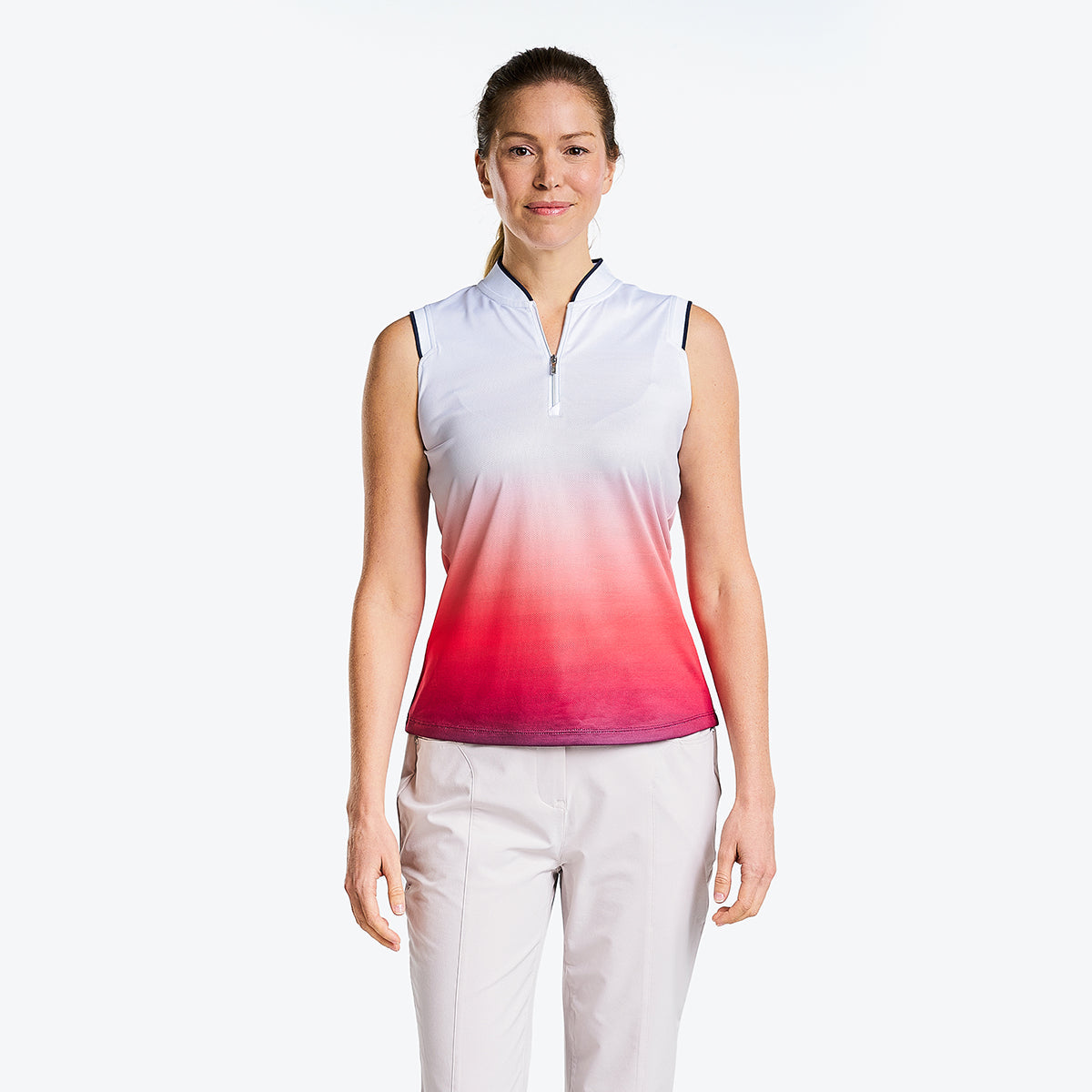 Summer Sleeveless Mock Geranium
